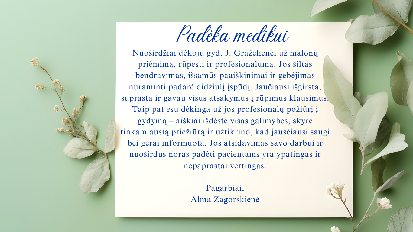 Padekos Formos Gautos padėkos